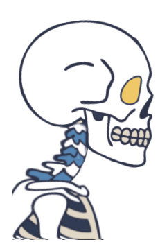 거북목 일러스트